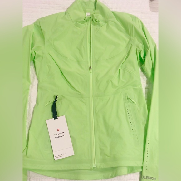 LULULEMON FAST and FREE WINDBREAKER NWT SIZE 6💚 - Picture 9 of 16